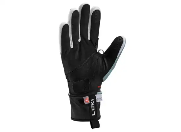 Dámske bežecké rukavice Leki PRC ThermoPlus Shark Black/Ice green