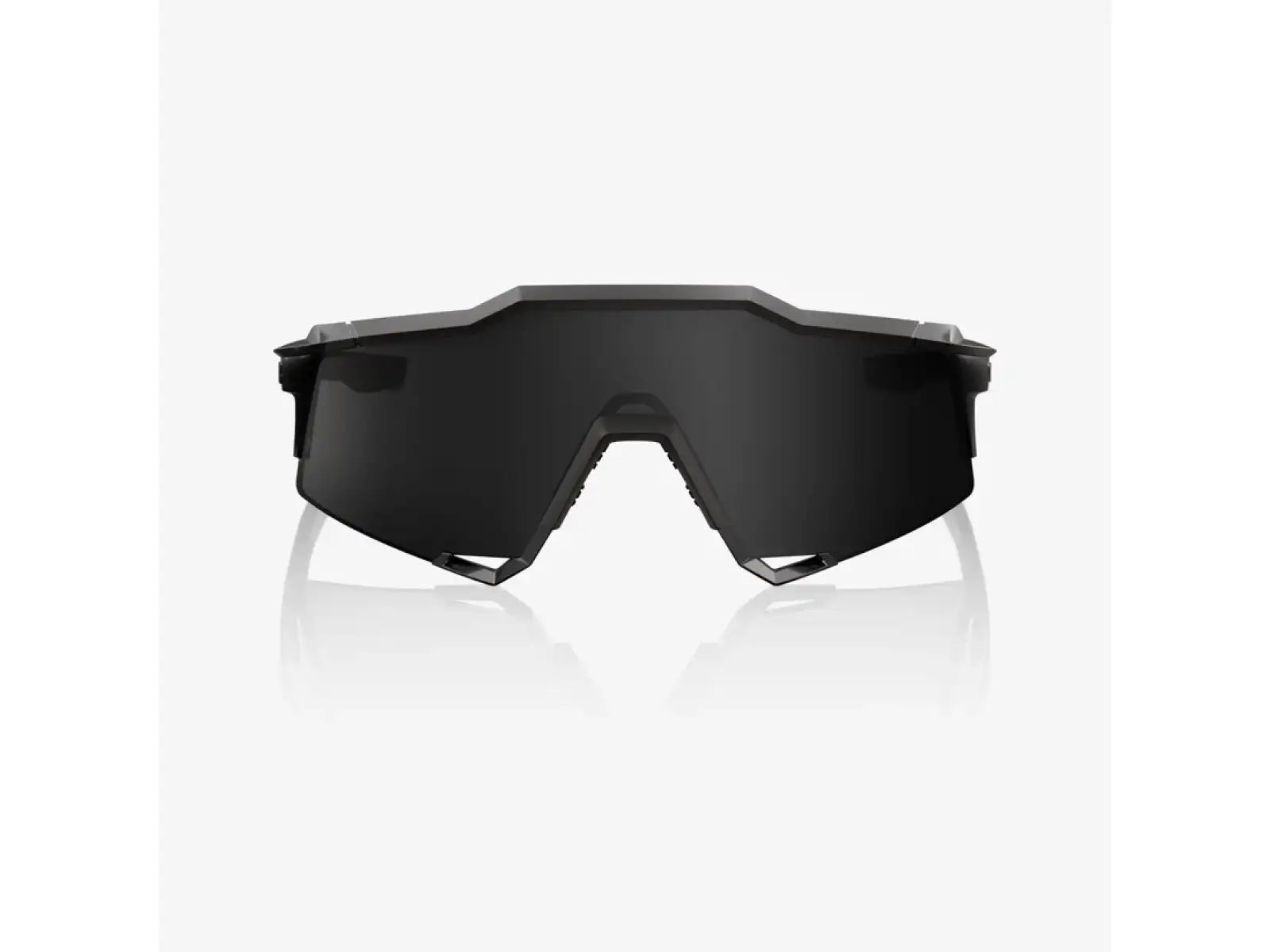 100% Speedcraft slnečné okuliare Matte Black Gloss Black/Black Mirror