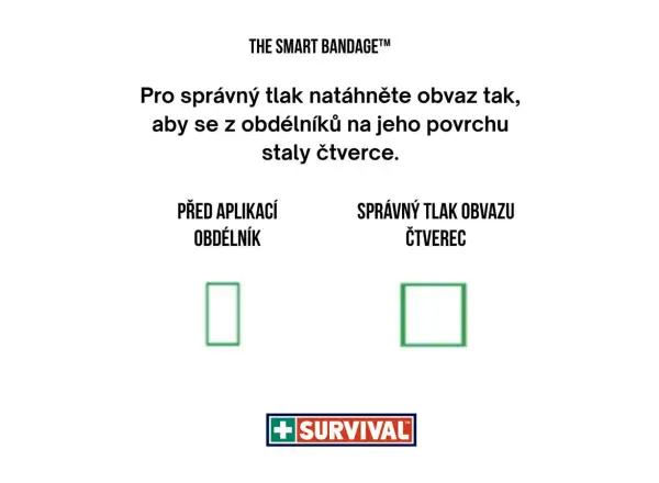 Survival Smart Bandage tlakový obväz 10 cm x 2m