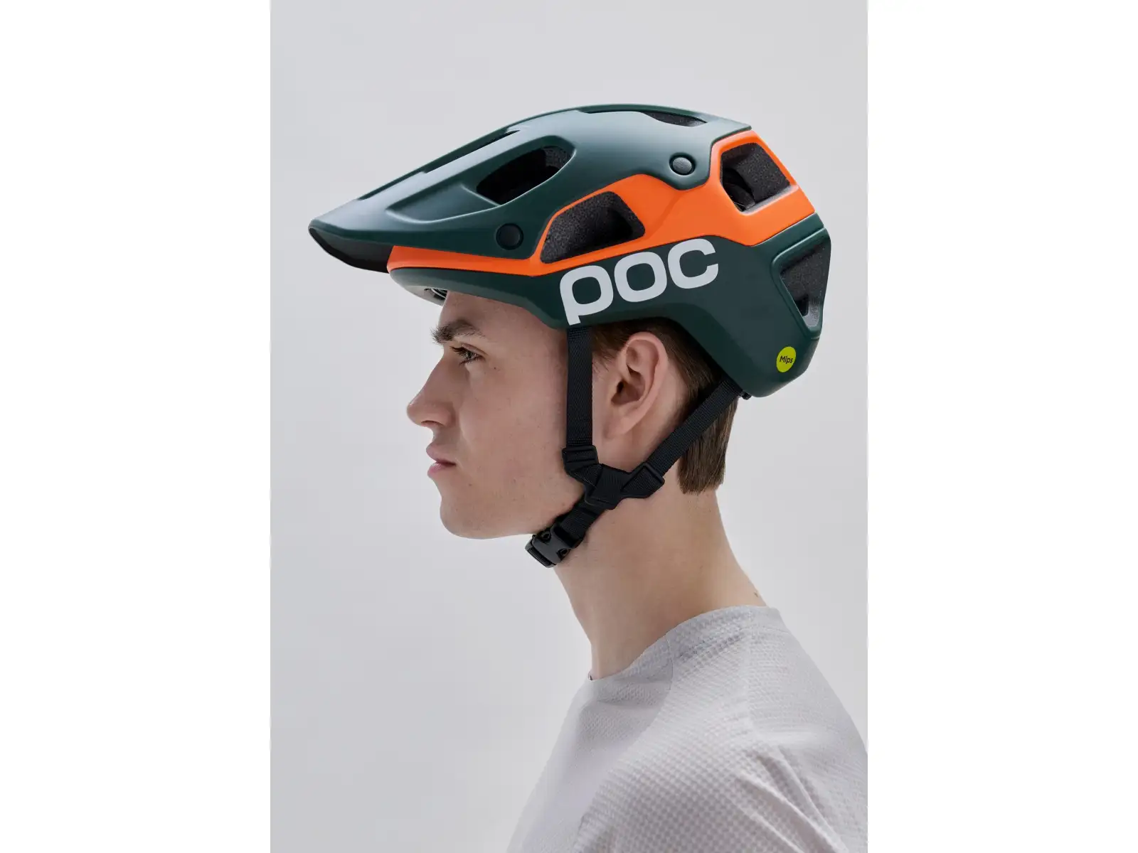 POC Cularis Pure MTB prilba Pargasite Green Matt/Fluorescent Orange Matt