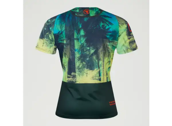 Endura Tropical Tee Print LTD dámsky dres krátky rukáv Ghillie Green