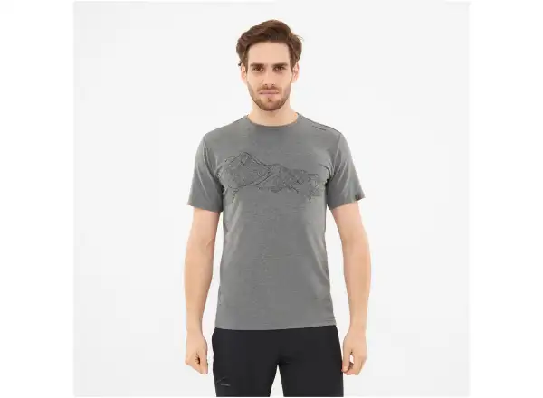 Viking Lako pánske tričko krátky rukáv dark grey