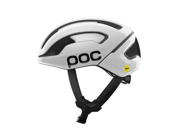 POC Omne Air MIPS prilba Hydrogen White/Uranium Black Matt/Logo