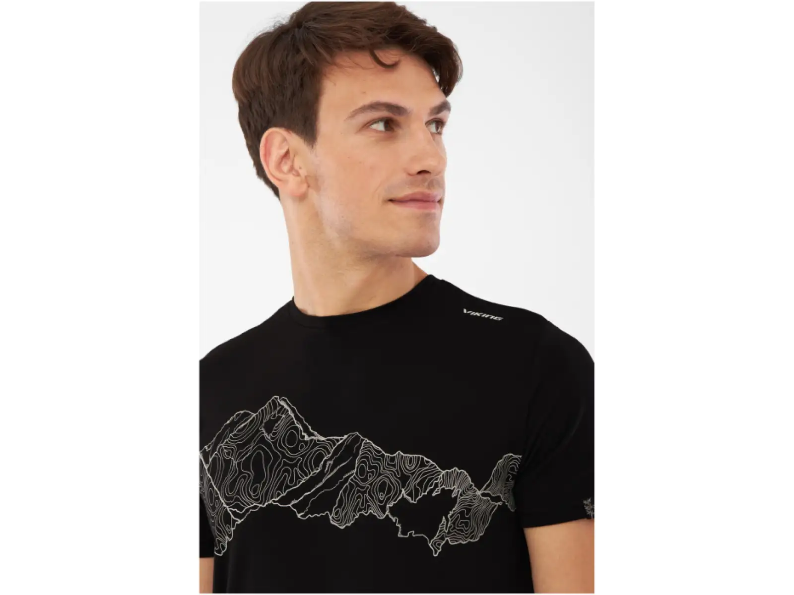 Viking Lenta Bamboo pánske tričko krátky rukáv Black/Grey