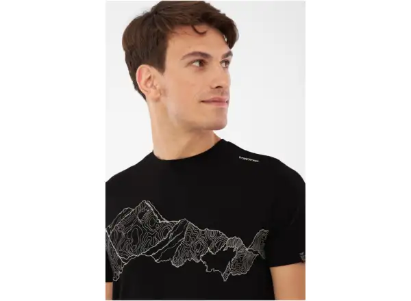 Viking Lenta Bamboo pánske tričko krátky rukáv Black/Grey