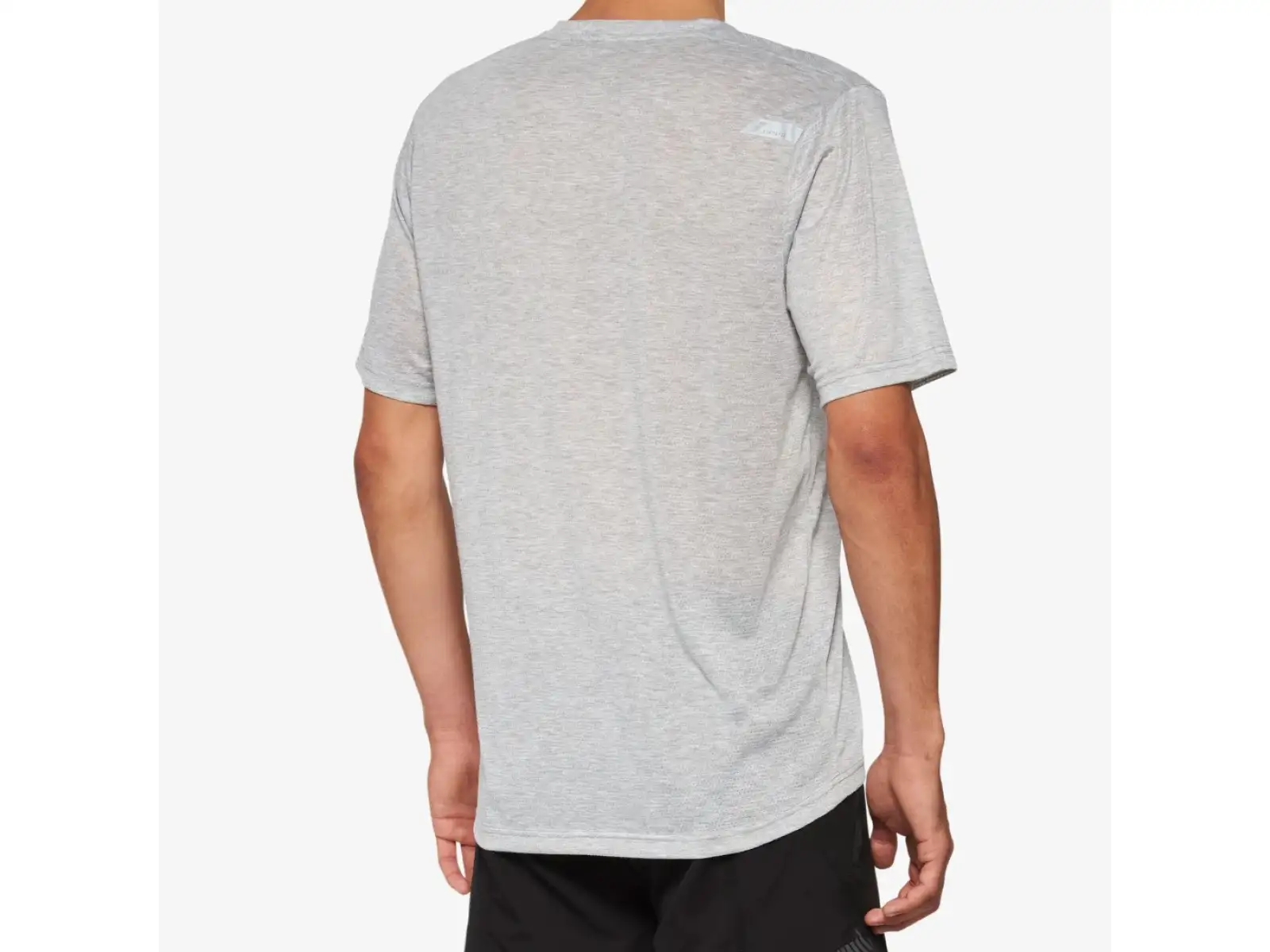 100% Airmatic Mesh pánsky dres s krátkym rukávom sivý