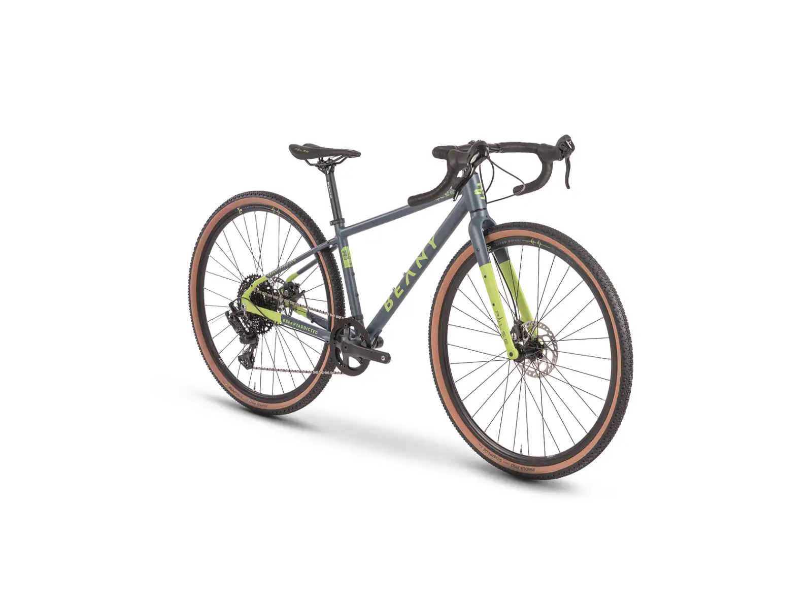 Beany Pulse 700 detský gravel bicykel neon yellow