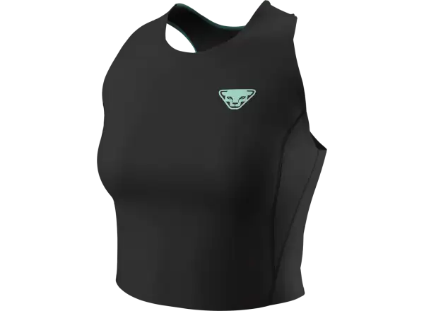 Dynafit Trail Crop Top dámske tričko bez rukávov Black Out