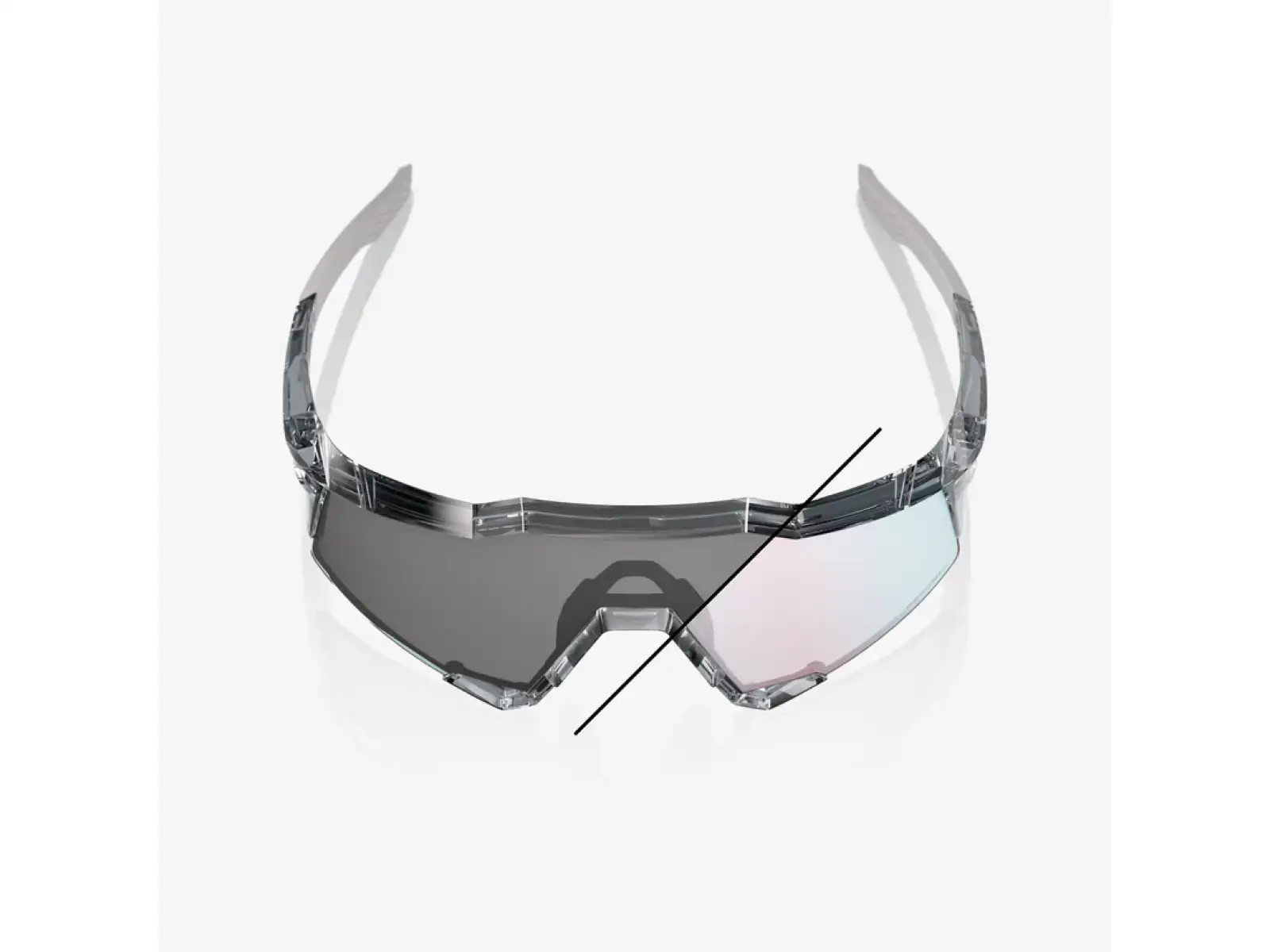 100% Speedcraft slnečné okuliare Polished Translucent Grey/Rose Gold Mirror Photochromic