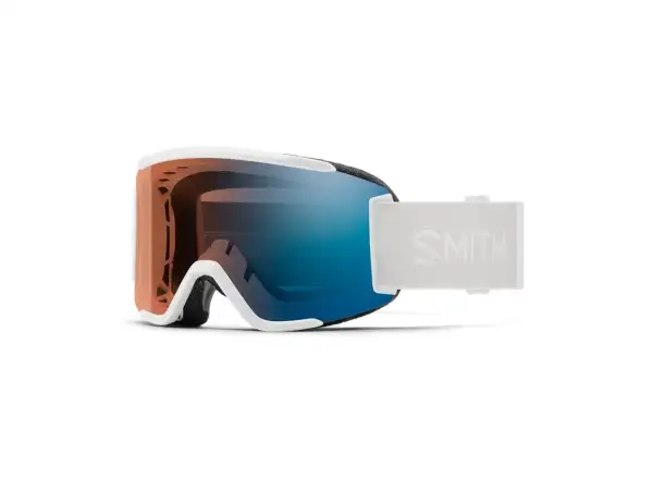 Smith Squad S lyžiarske okuliare White Vapor / ChromaPop Pro Photochromic Blue Mirror
