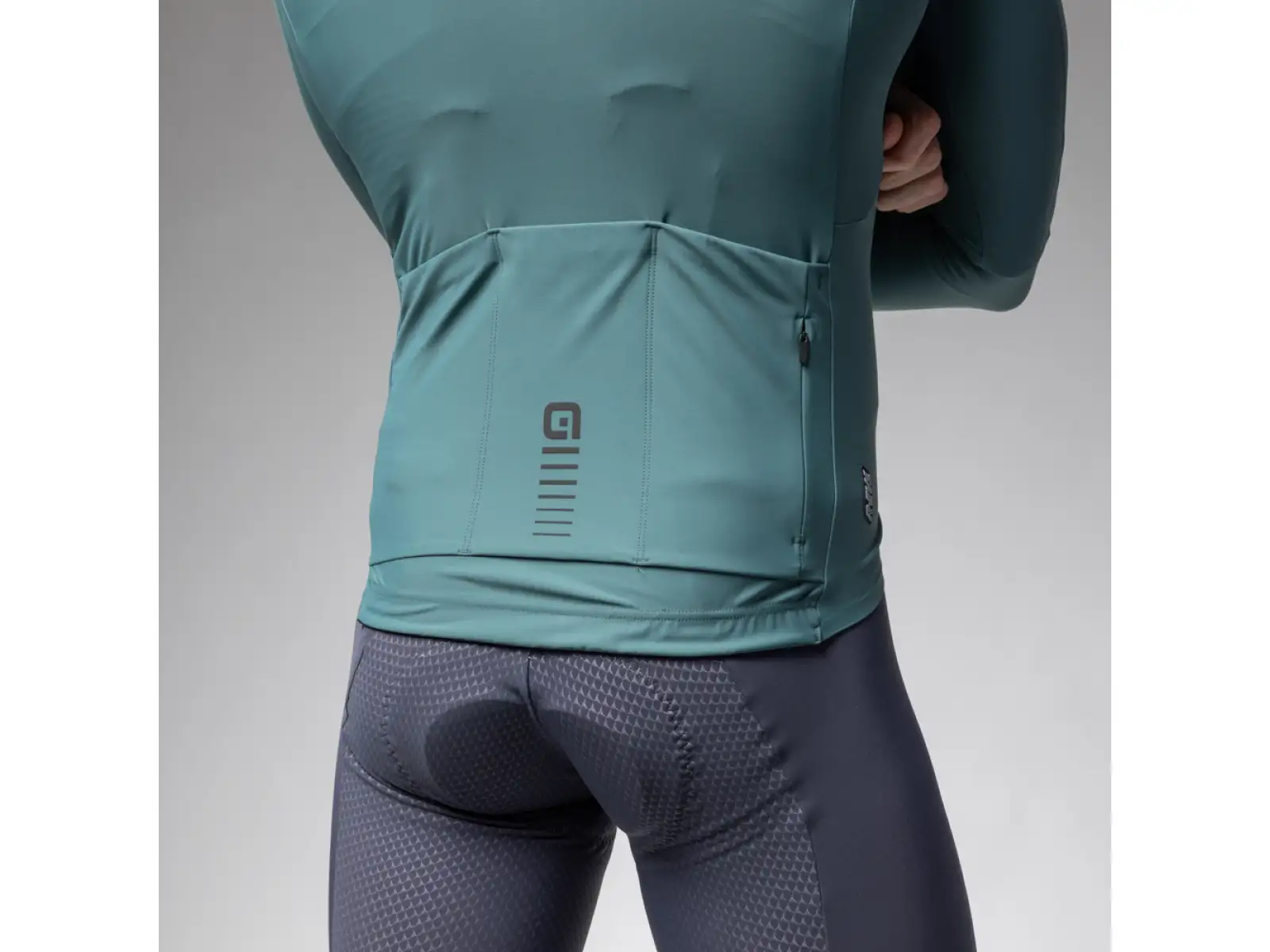 Alé R-EV1 Warm Race pánsky dres zateplený dlhý rukáv Pier Green