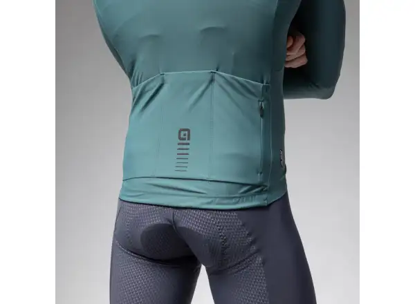 Alé R-EV1 Warm Race pánsky dres zateplený dlhý rukáv Pier Green