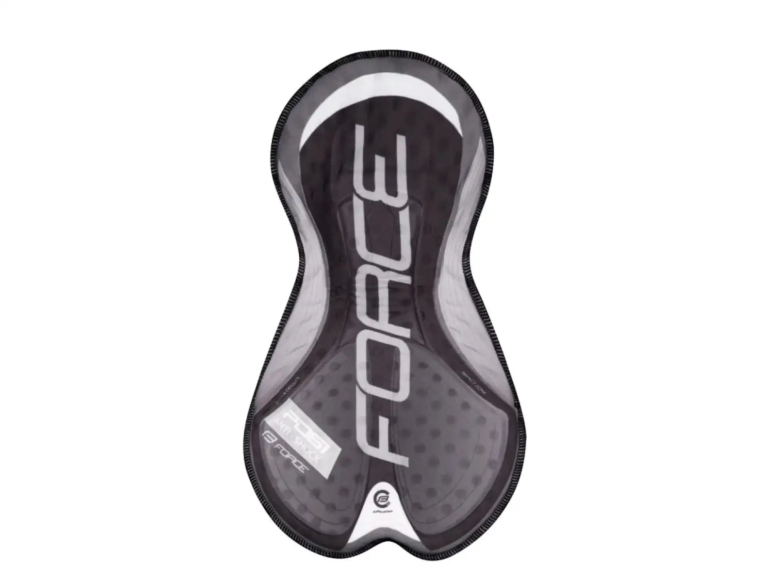 Force B30 šortky do pása s podšívkou čierna/fluo