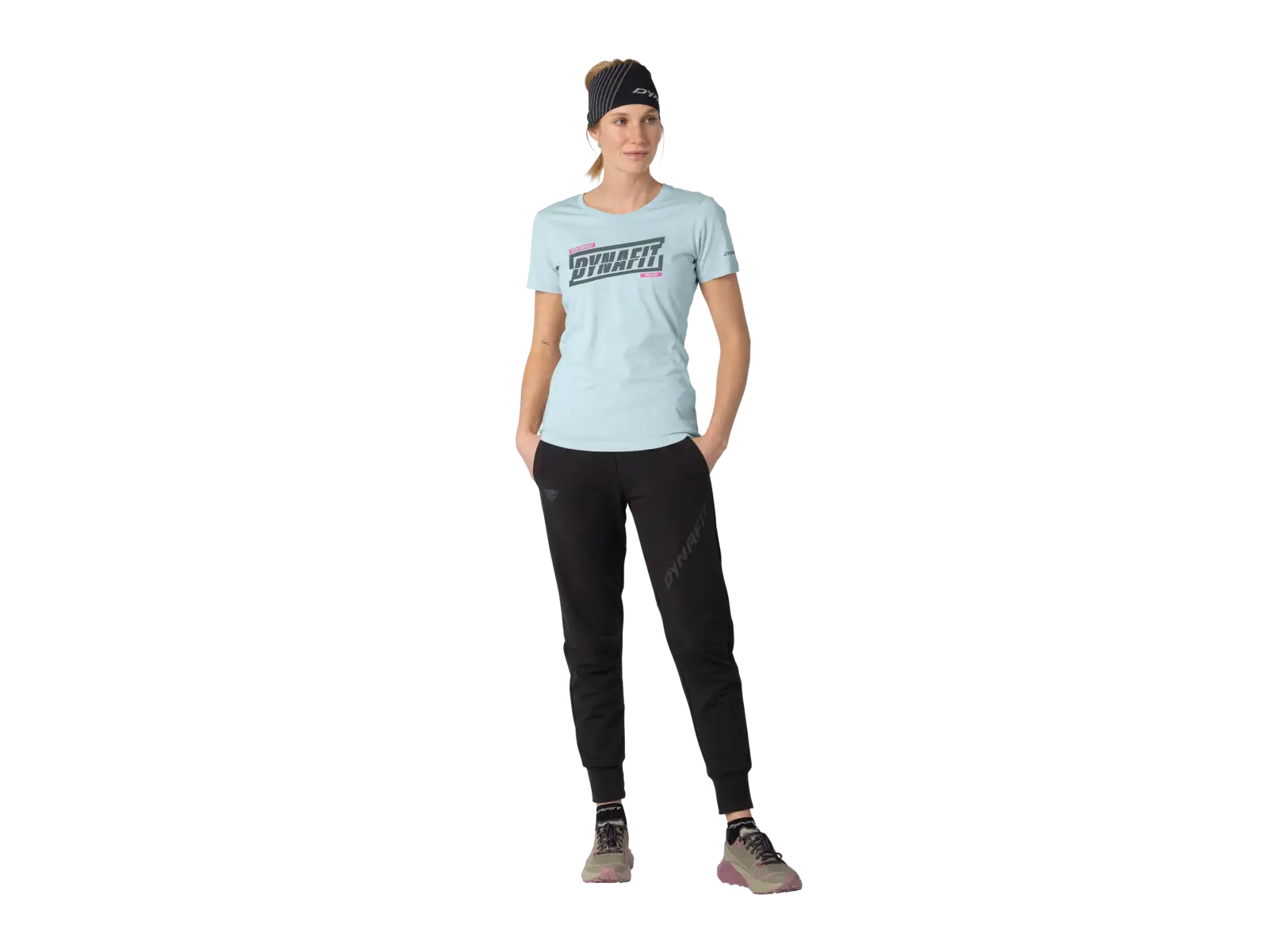 Dynafit Graphic Cotton dámske tričko krátky rukáv Cloud Blue/Tabloid