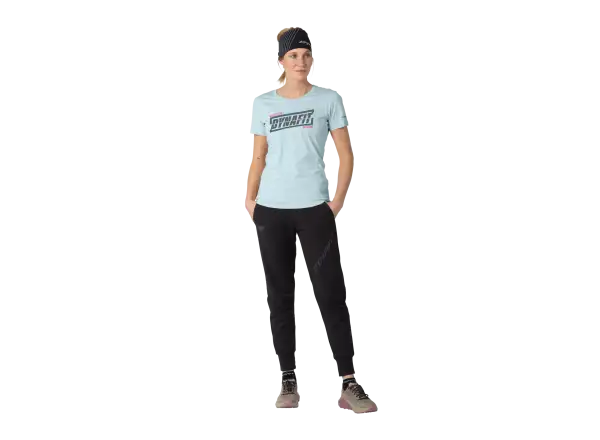 Dynafit Graphic Cotton dámske tričko krátky rukáv Cloud Blue/Tabloid