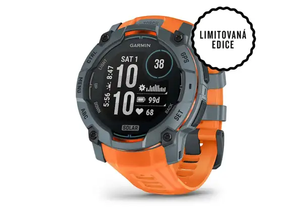 Garmin Instinct 3 Solar 50 mm smart hodinky Twilight/Solstice remienok