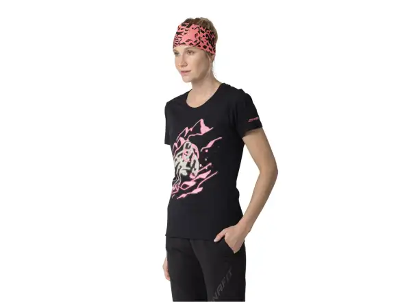 Dynafit Blacklight Cotton dámske tričko krátky rukáv Black Out