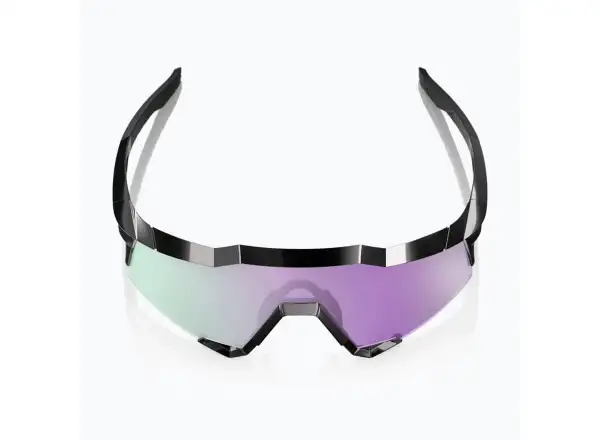100% Speedcraft slnečné okuliare Polished Black/HiPER Polarized Lavender Mirror