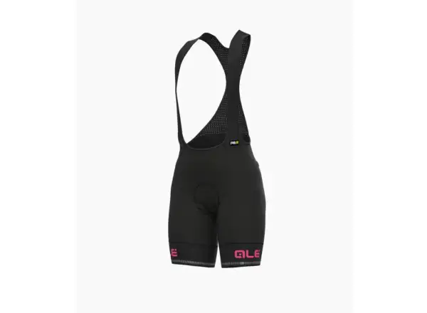 Alé PR-R Sella Plus Lady dámske kraťasy s trakmi a vložkou Fluo Pink