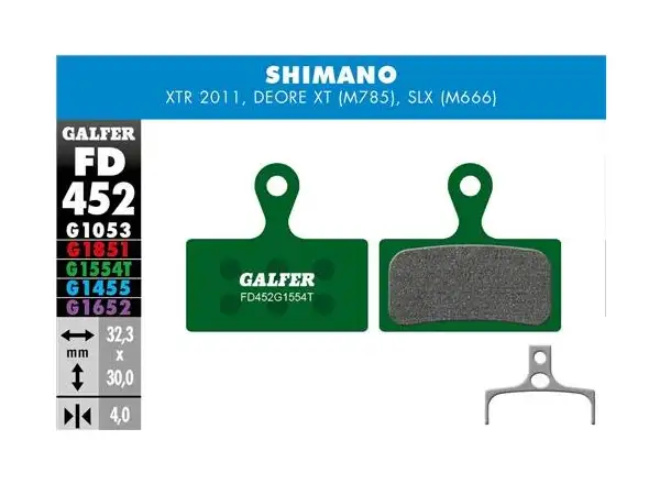 Brzdové doštičky Galfer FD452 Pro G1554T pre Shimano