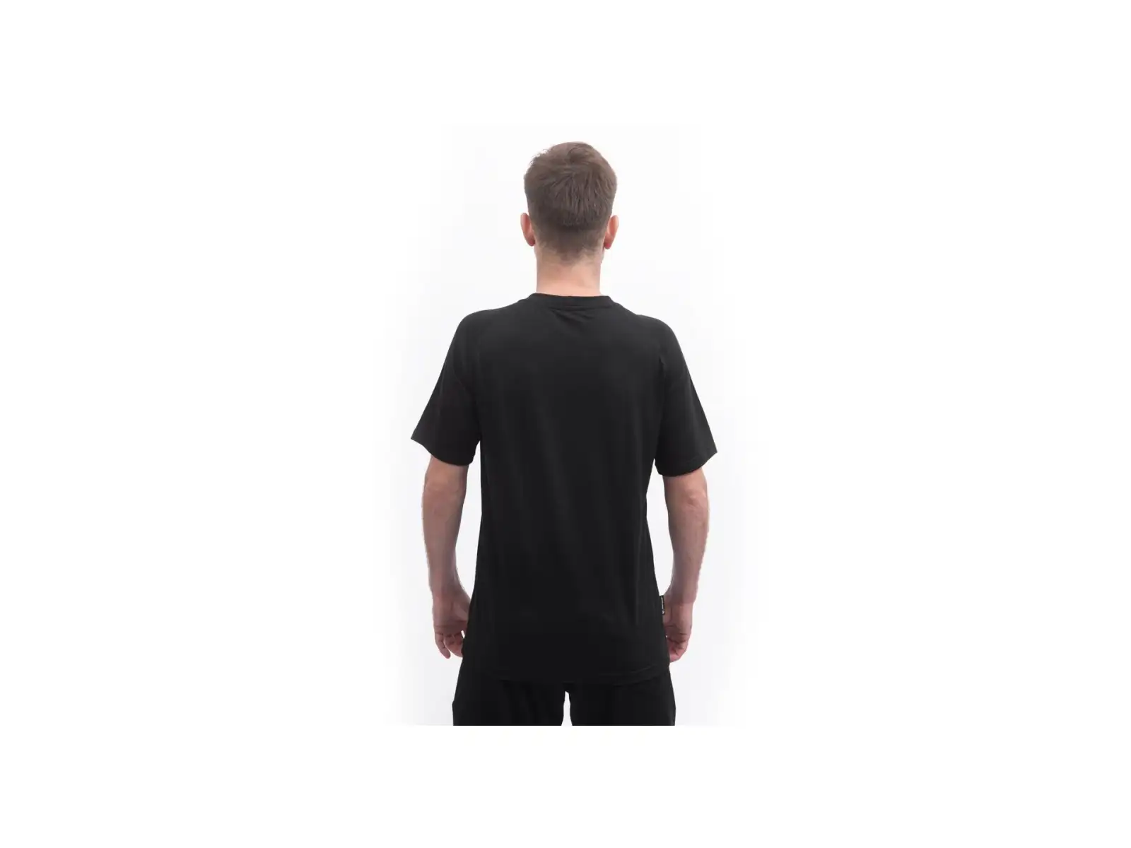 Sensor Merino Active No Logo pánske tričko krátky rukáv čierna