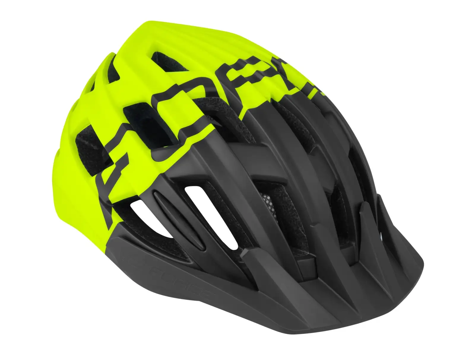 Force Corella MTB prilba, čierno/fluo