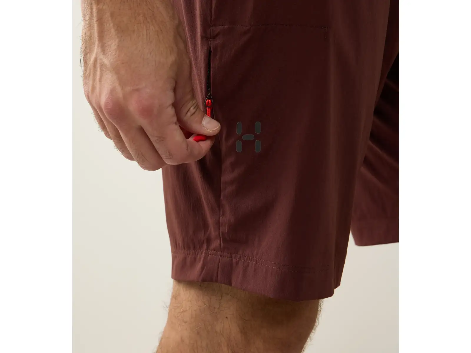 Haglöfs L.I.M Fuse pánske kraťasy Maroon Trail