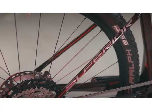 Horský bicykel Superior Team 29 Elite Gloss Red Carbon/Chrome