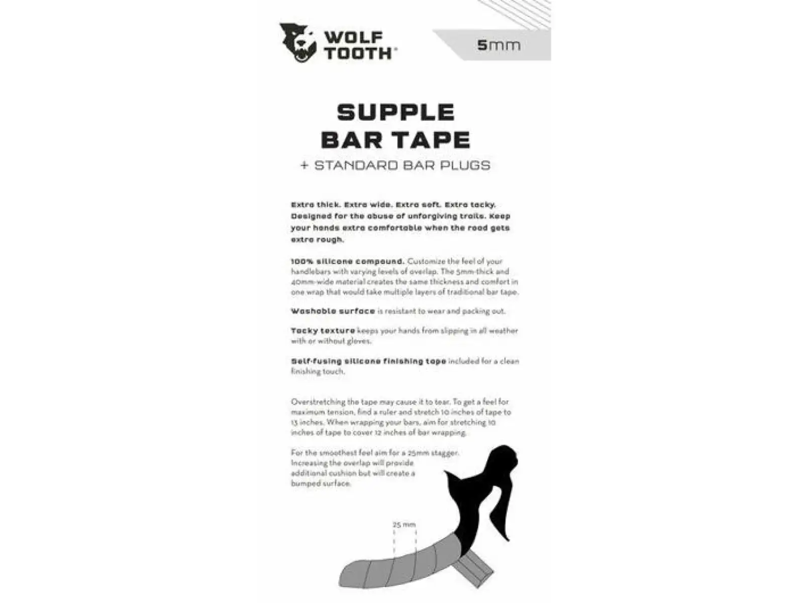 Wolf Tooth Supple Tape omotávka čierna