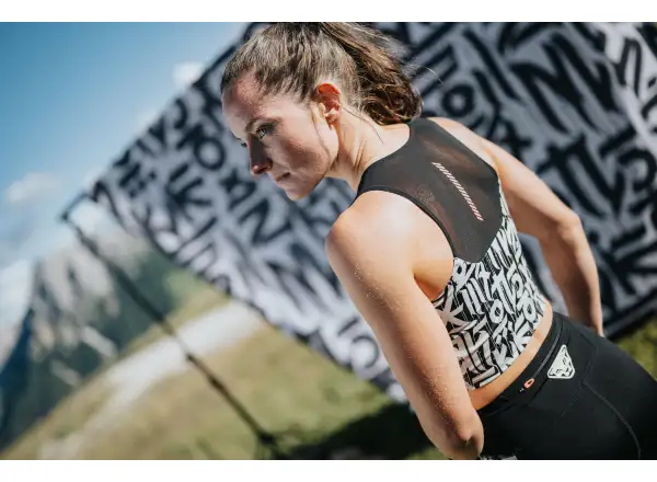 Dynafit Trail Crop Top dámske tričko bez rukávov Black Out