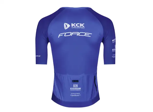 Force Script Team pánsky dres krátky rukáv modrá