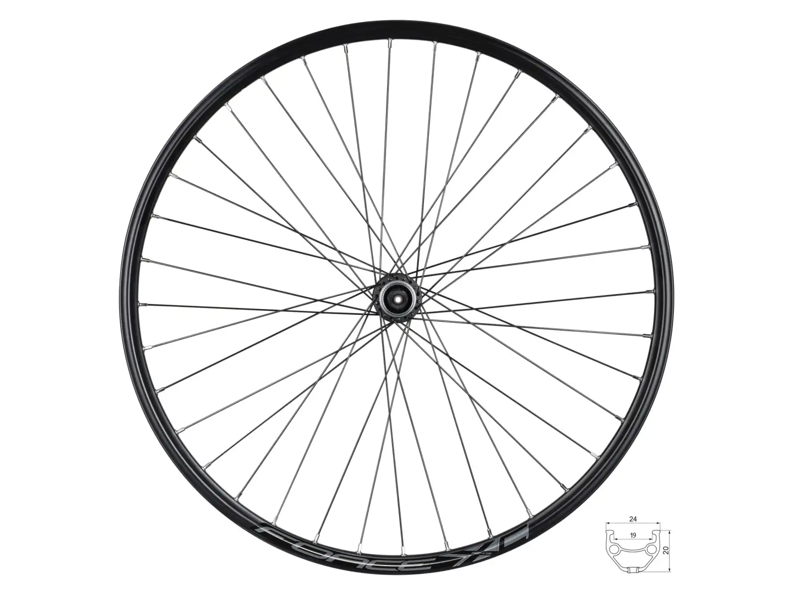 Force XC Disc 27,5" predný výplet