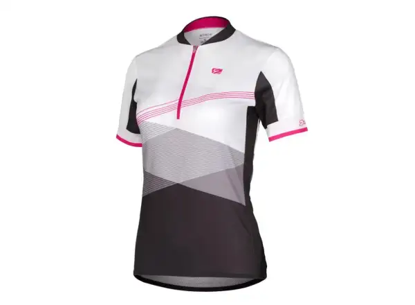 Etape Liv dámsky dres krátky rukáv biela/ružová