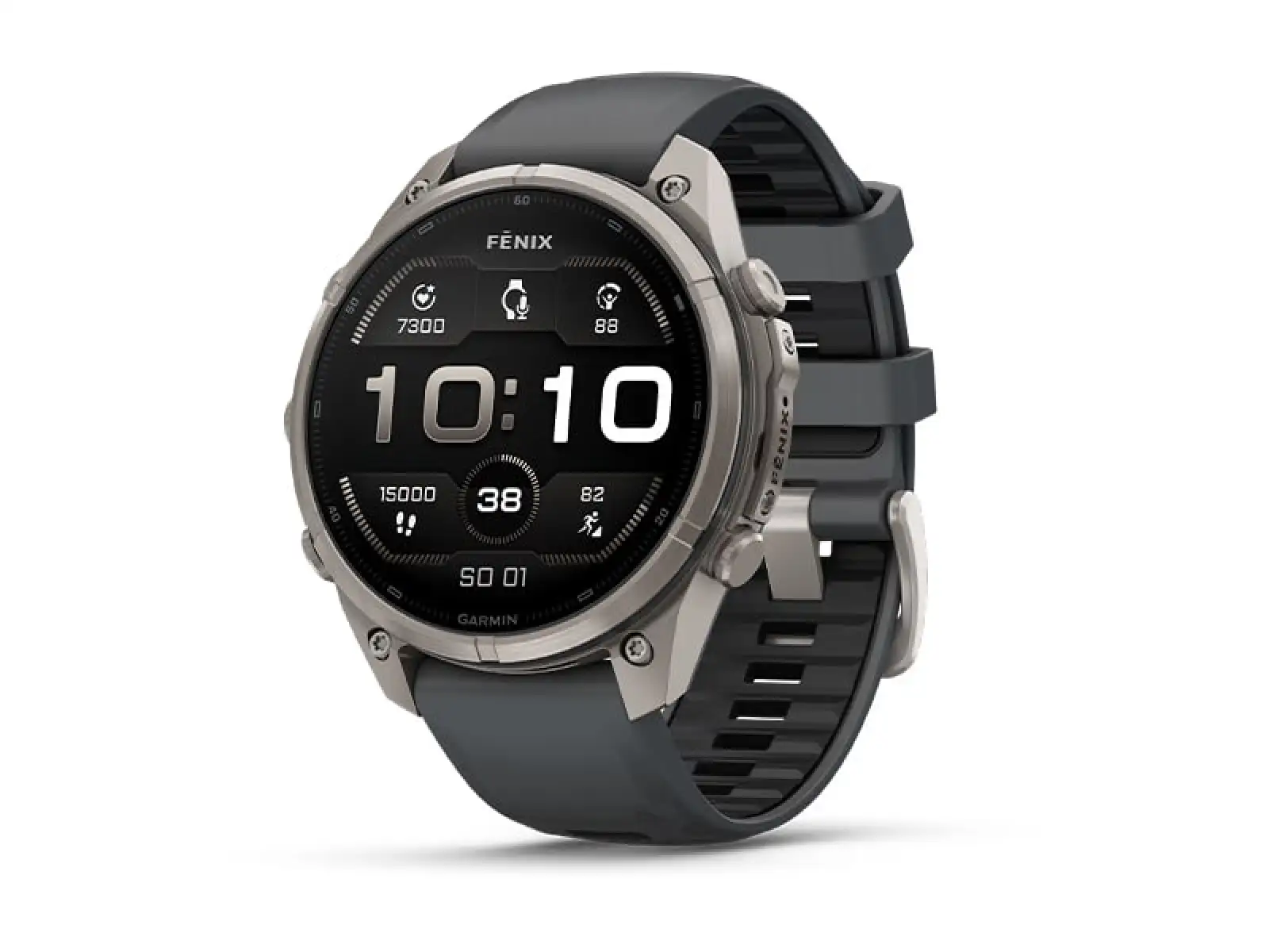 Garmin Fénix 9 Pro inReach 47 mm inteligentné hodinky Carbon gray DLC Titanium Black/Pebble gray