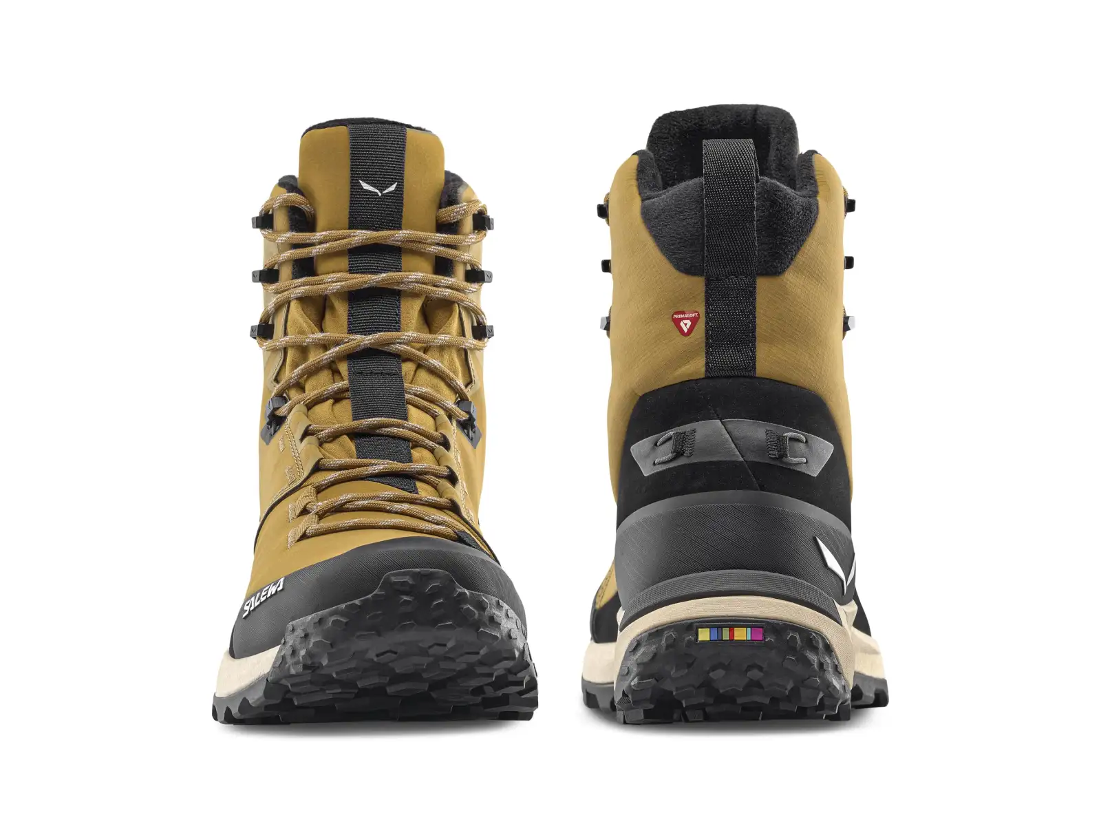 Salewa Puez Winter Mid PTX pánske topánky Golden Brown / Black