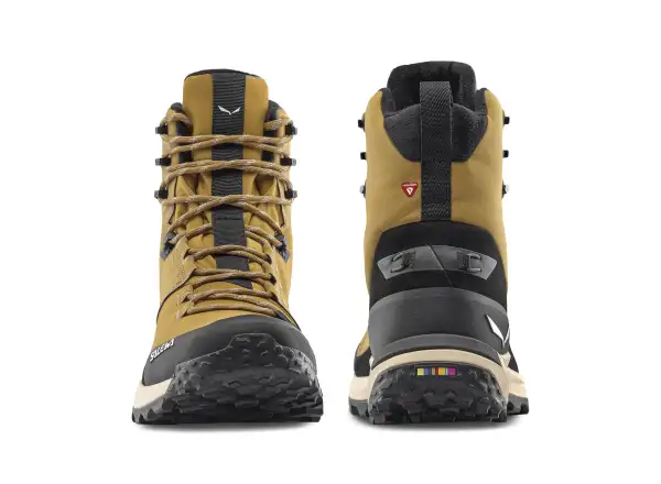 Salewa Puez Winter Mid PTX pánske topánky Golden Brown / Black