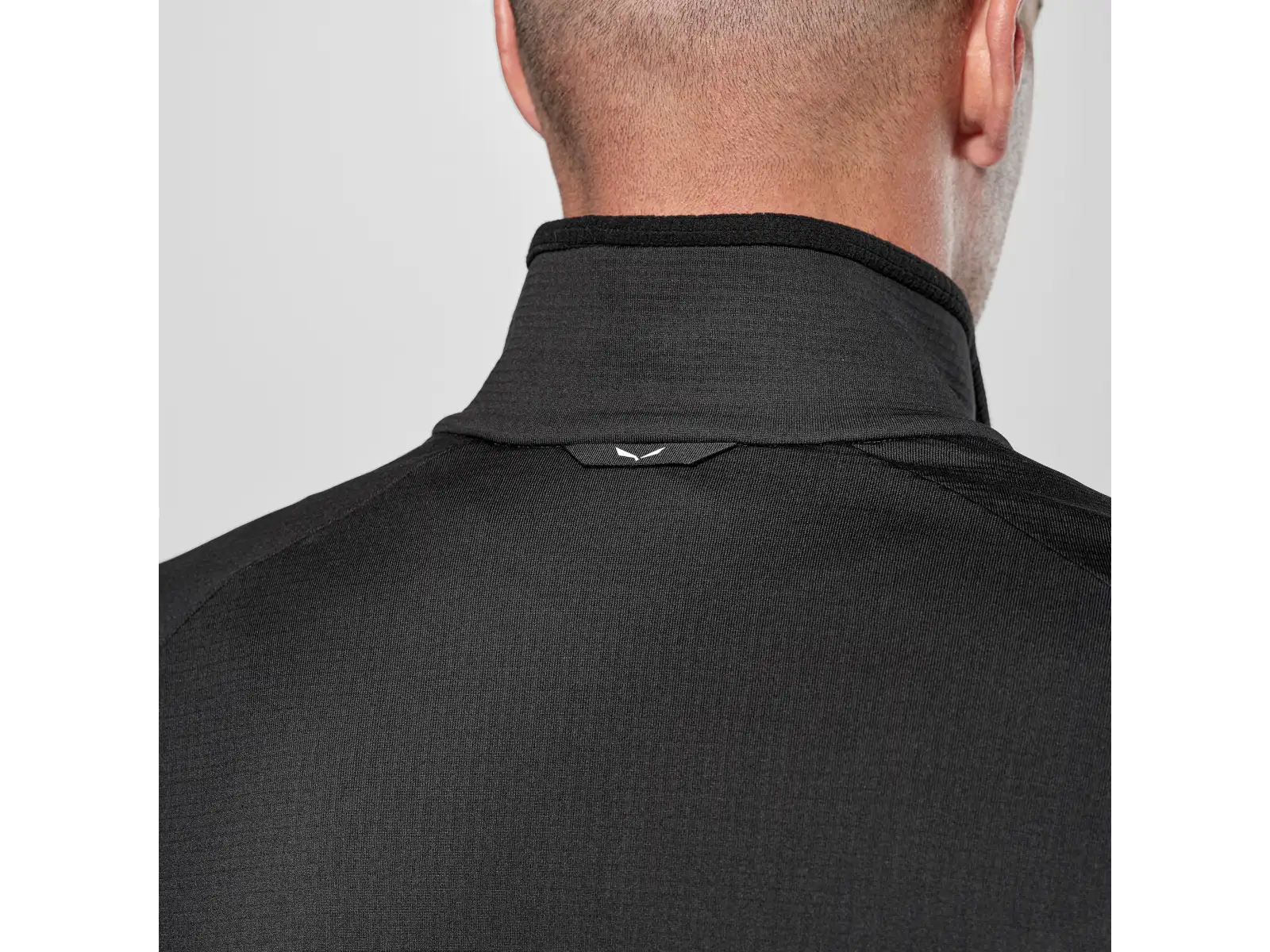Salewa Puez Cammino Polarlite Half-Zip pánska mikina Black Out
