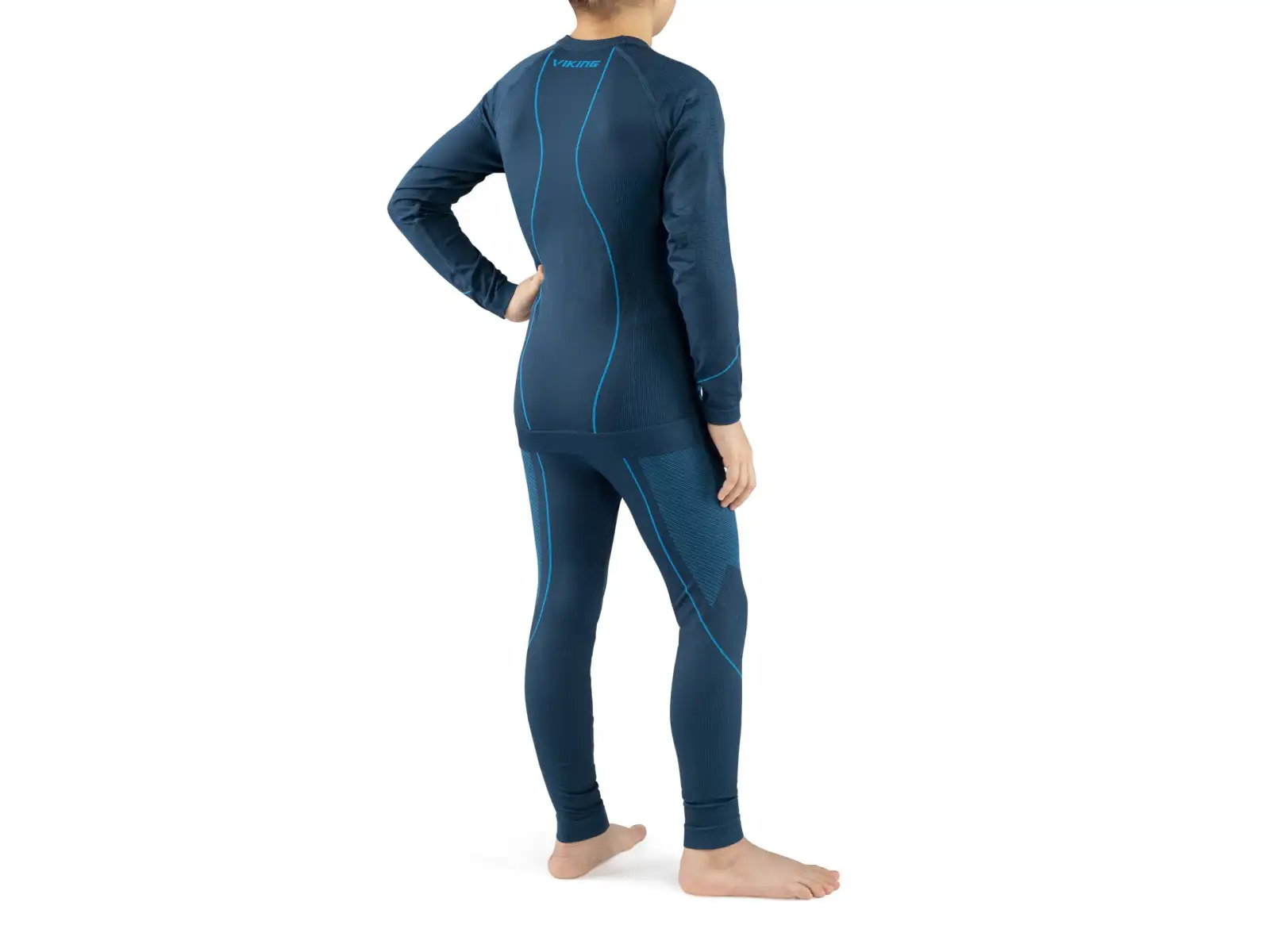 Viking Skido detský termo set Navy Blue