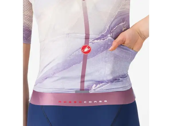 Castelli Aero Pro 8S dámsky dres krátky rukáv Multicolor Purple