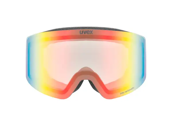 Uvex Provoque FM lyžiarske okuliare black matt/rainbow