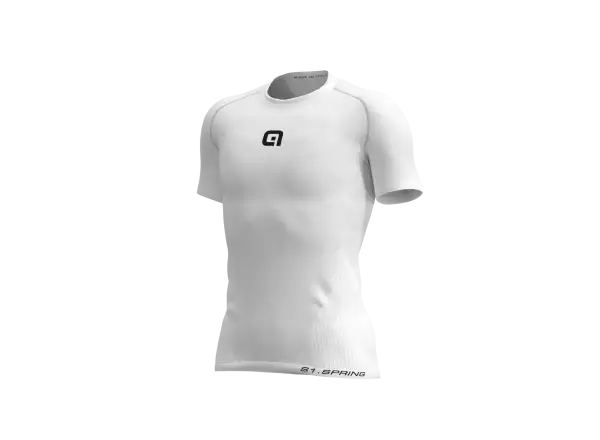 Alé Spring S1 pánske funkčné tričko s krátkym rukávom biele