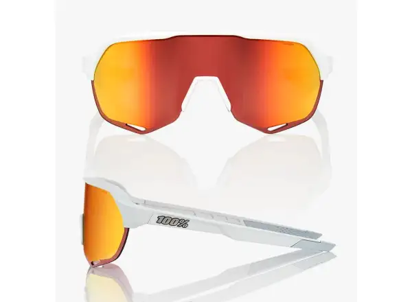 100% S2 okuliare Soft Tact Off White/HiPER Red Multilayer Mirror Lens