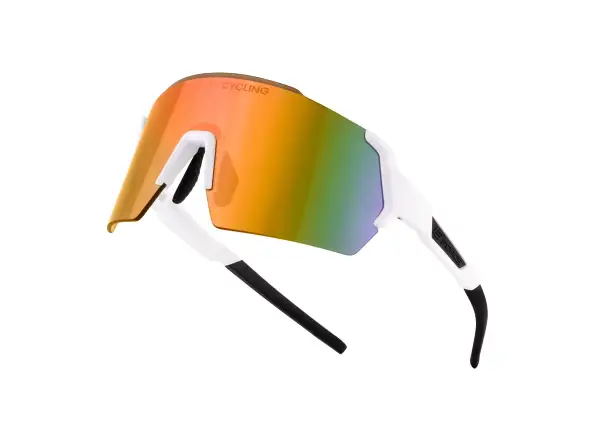 Force Electra okuliare biele/červené revo sklo