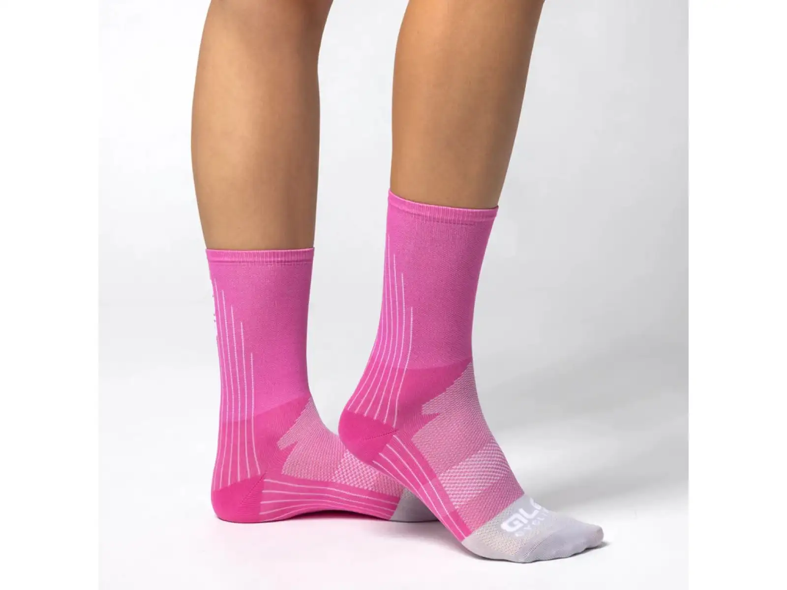Alé Color Block T-Care Plus dámske ponožky Fucsia