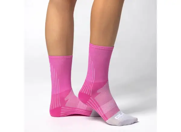 Alé Color Block T-Care Plus dámske ponožky Fucsia