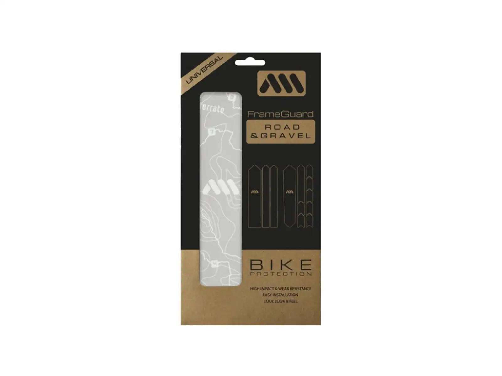 Ochranné kryty rámu All Mountain Style Gravel/Road Sterrato White