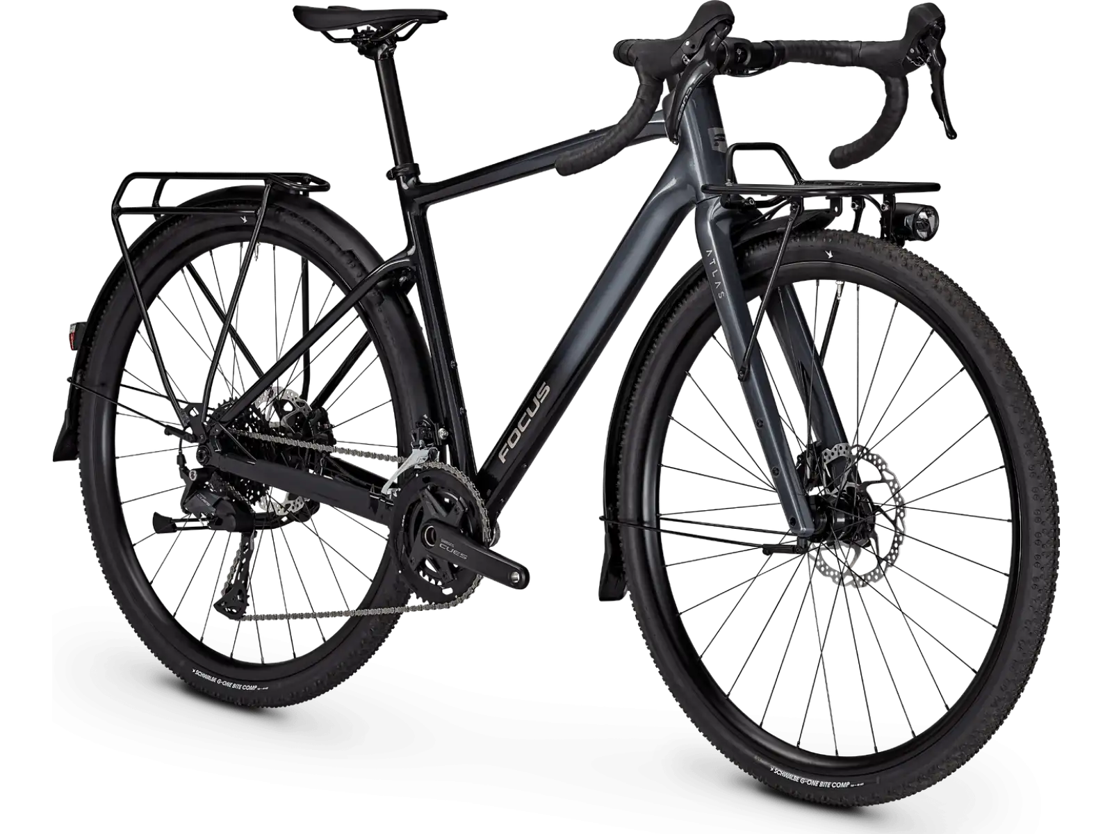 Focus Atlas 6.8 EQP gravel bicykel Steelgrey/Diamondblack