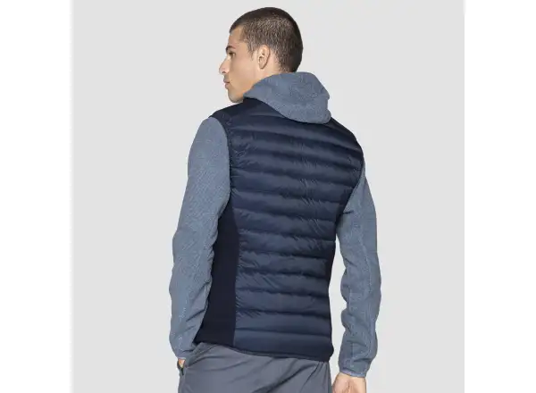 Salewa Fanes Sarner RDS Hybrid pánska vesta v modrej farbe Navy Blazer.