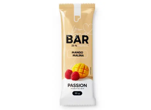 Passion Low sugar tyčinka Mango & maliny 55g