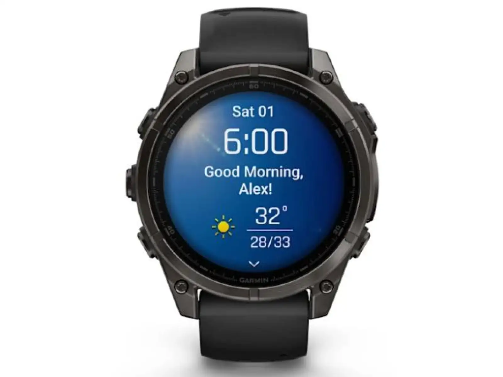 fenix® 8 - 47 mm, AMOLED, Safír, Uhlová šedá DLC titanová s čiernou/šedou.